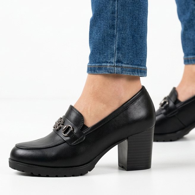Elevated Moccasin Heels