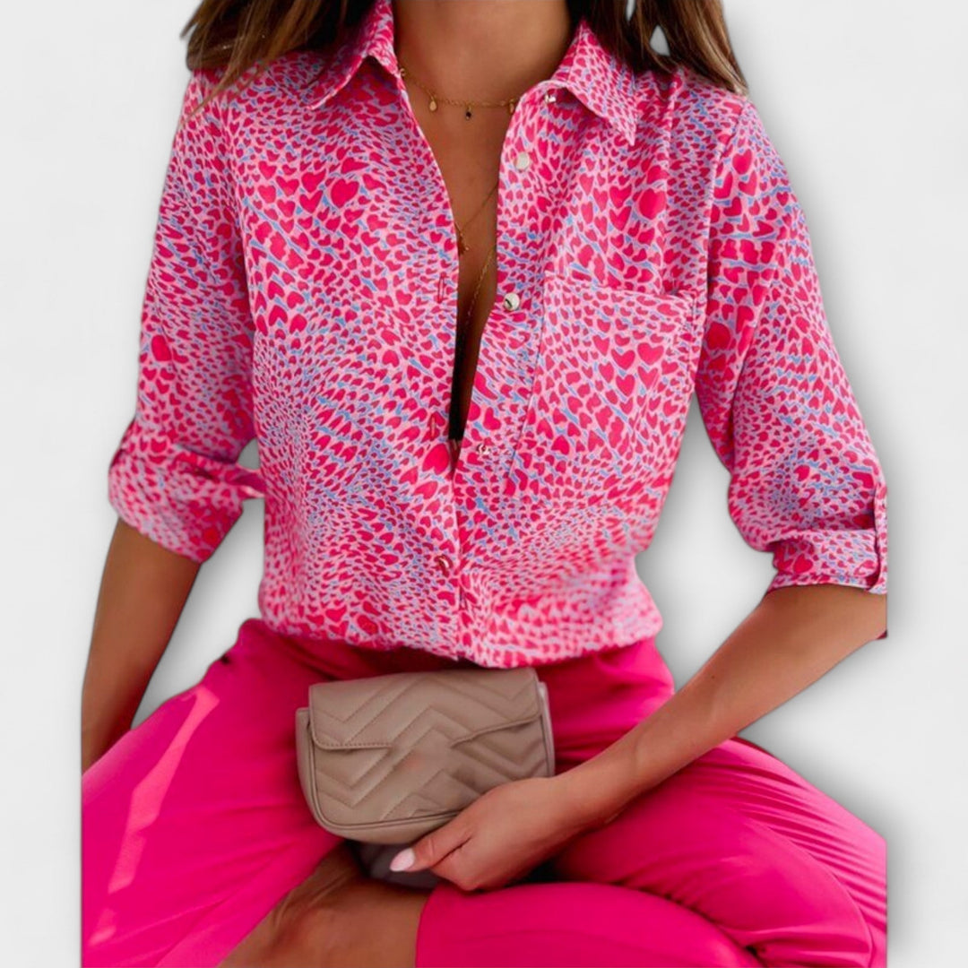 Romina - Classic Collared T-Shirt
