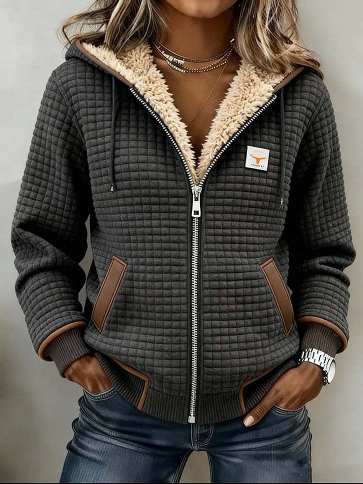 Ingeborg | Hooded Cotton Zip Jacket