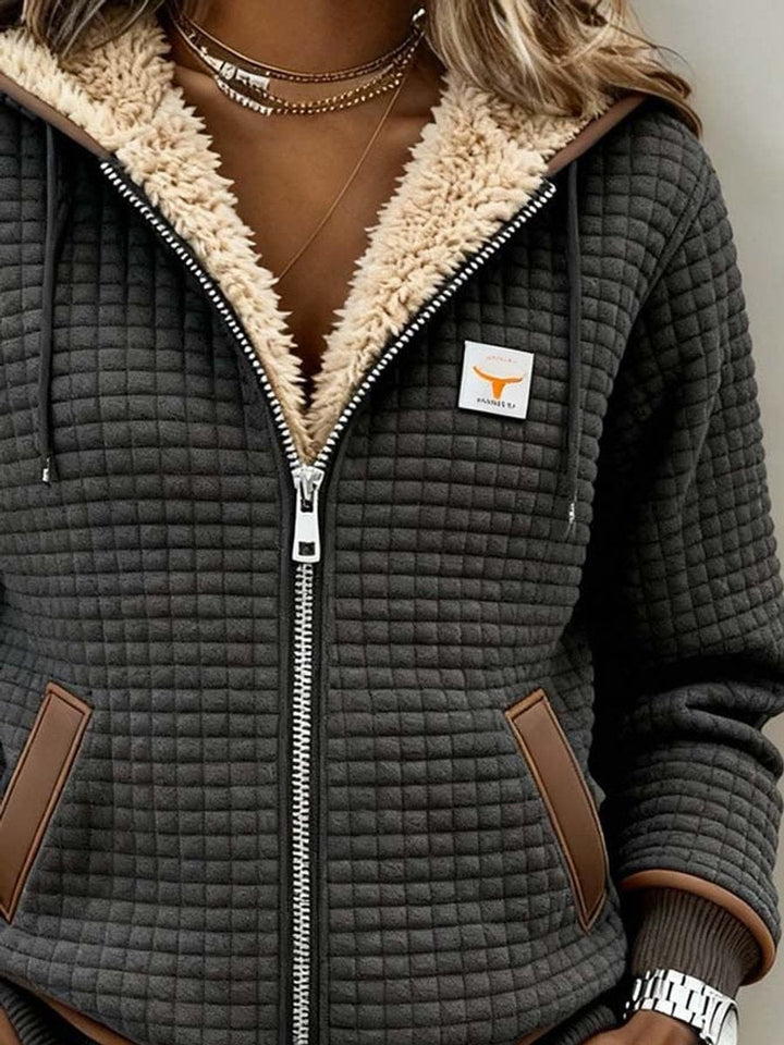 Ingeborg | Hooded Cotton Zip Jacket