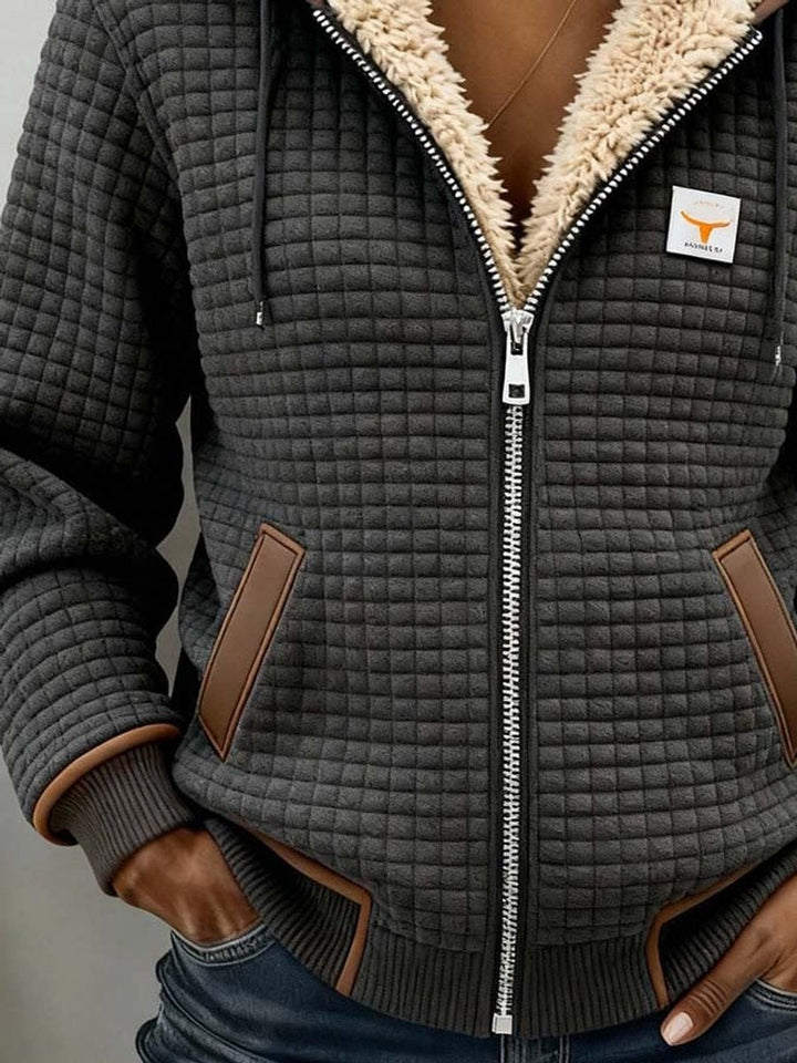 Ingeborg | Hooded Cotton Zip Jacket