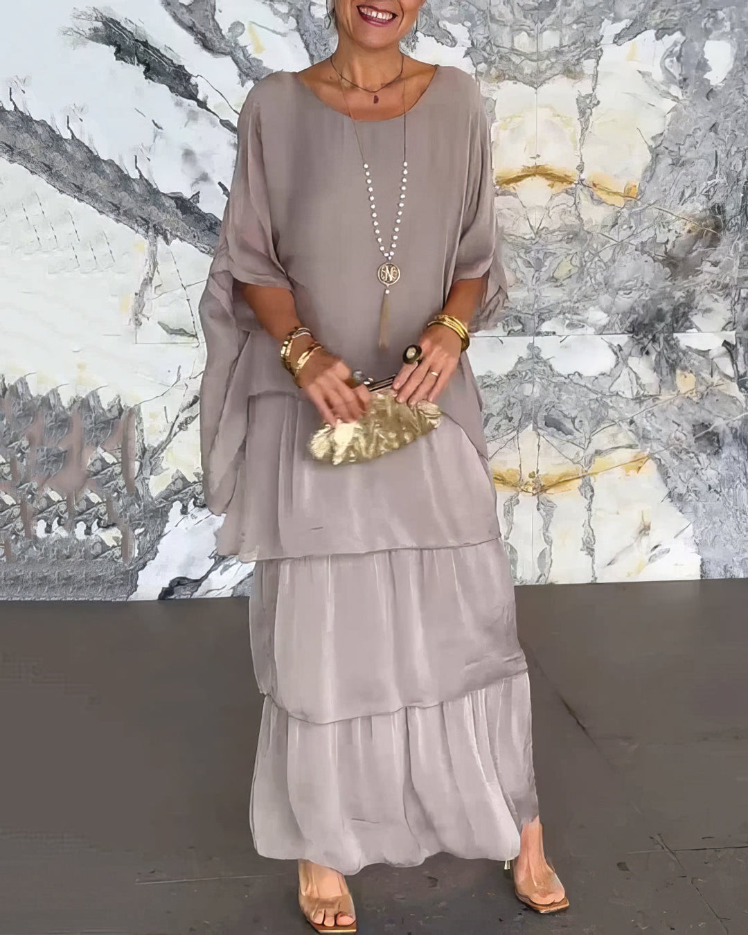 Caroline | Chic Maxi Dress - Perfectly Comfortable for Any Occasion