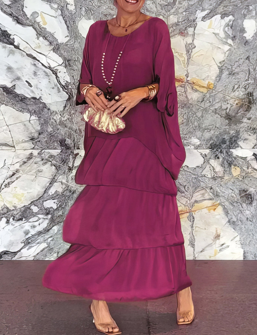 Caroline | Chic Maxi Dress - Perfectly Comfortable for Any Occasion