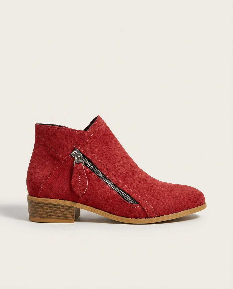 Cozy Zip-Up Ankle Boots
