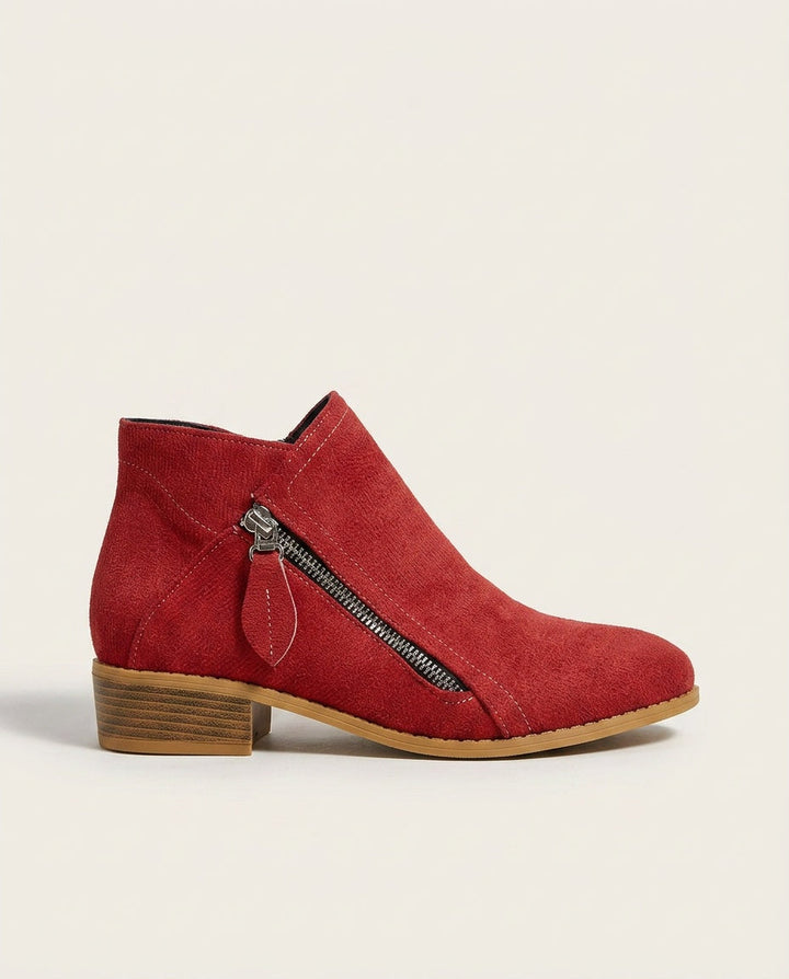 Cozy Zip-Up Ankle Boots